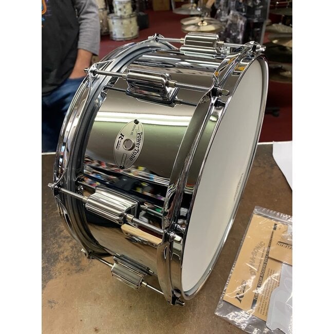 Rogers - 26ST - Powertone 6.5x14 Steel Shell Snare Drum, Beavertail Lug (Steel Shell)