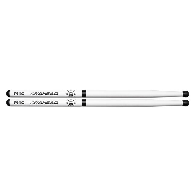 Ahead Drumsticks - M1C - White Marching SDC
