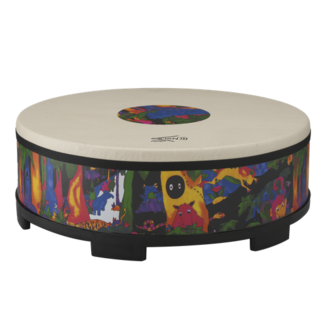 Remo Remo - KD-5822-01-CST - **Remo Asia**, Kids Percussion, Gathering Drum, 22" Diameter, 8" Height, Comfort Sound Technology Head, Rain Forest Finish