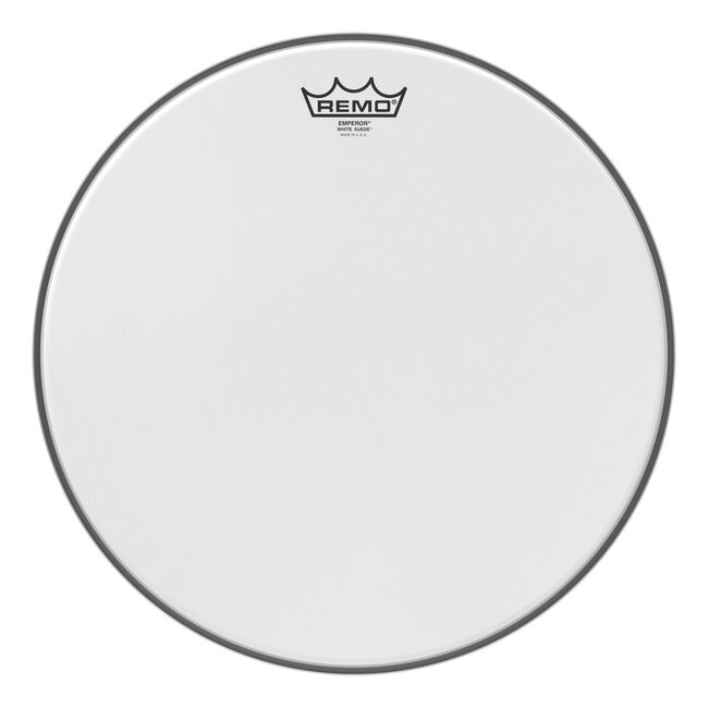 Remo - BE-0815-WS- - Batter, Emperor, White Suede, 15" Diameter