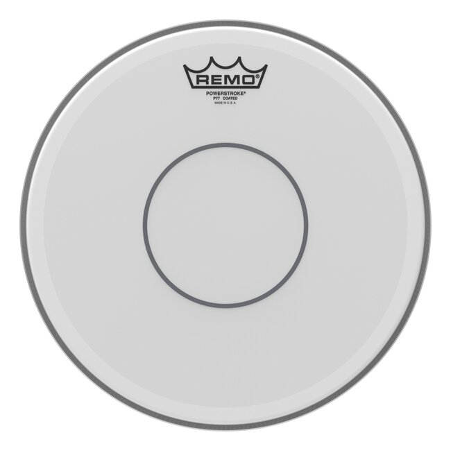 Remo - P7-0112-C2- - **Special Order**, Batter, Powerstroke 77, Coated, 12" Diameter, Open Channel, Clear Dot