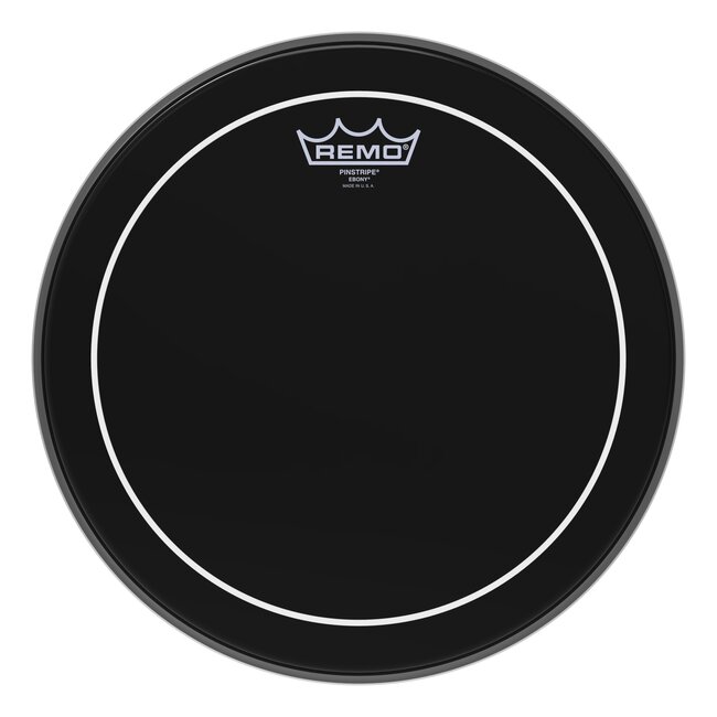 Remo - ES-0613-PS- - Batter, Pinstripe, Ebony, 13" Diameter