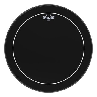 Remo Remo - ES-0618-PS- - Batter, Pinstripe, Ebony, 18" Diameter