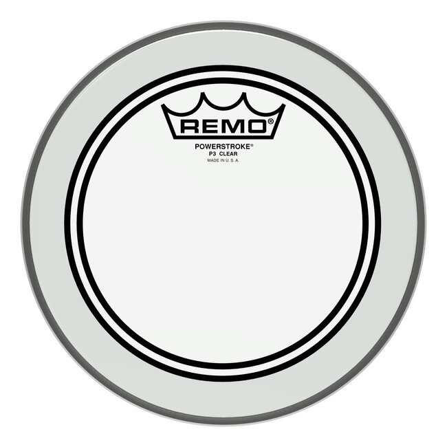 Remo - P3-0308-BP- - Batter, Powerstroke 3, Clear, 8" Diameter