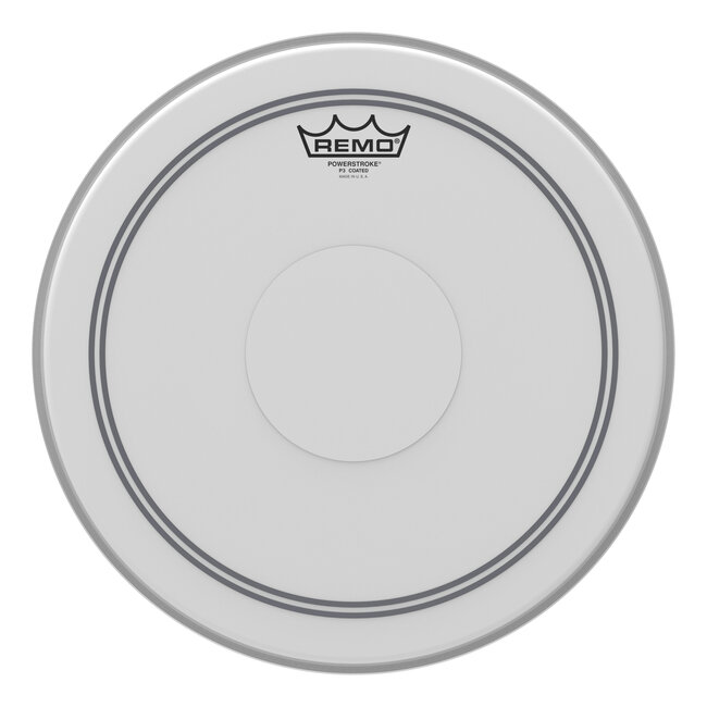 Remo - P3-0113-C2- - Batter, Powerstroke 3, Coated, 13" Diameter, Clear Dot Top Side