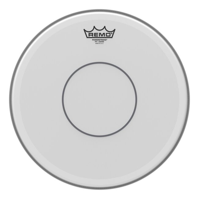 Remo - P7-0114-C2- - Batter, Powerstroke 77, Coated, 14" Diameter, Open Channel, Clear Dot