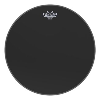 Remo Remo - SA-0415-TD- - **Special Order**, Snare Side, Ambassador, Ebony, 15" Diameter, Low Collar