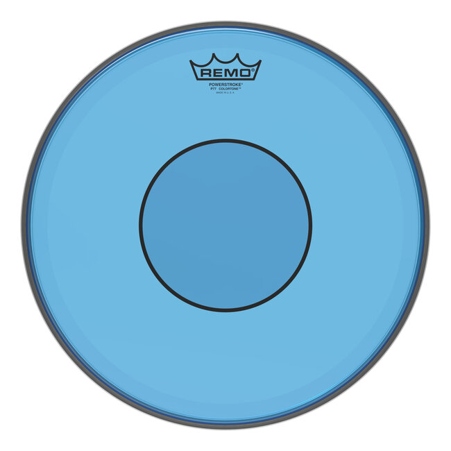 Remo - P7-0314-CT-BU - Batter, Powerstroke 77, Colortone, 14" Diameter, Blue