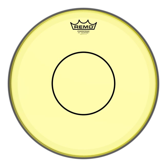 Remo - P7-0314-CT-YE - Batter, Powerstroke 77, Colortone, 14" Diameter, Yellow