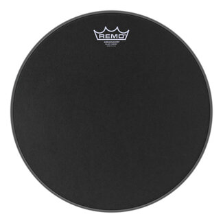 Remo Remo - BA-0814-ES- - Batter, Ambassador, Black Suede, 14" Diameter