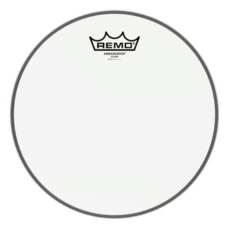 Remo Remo - BA-0310-00- - Batter, Ambassador, Clear, 10" Diameter