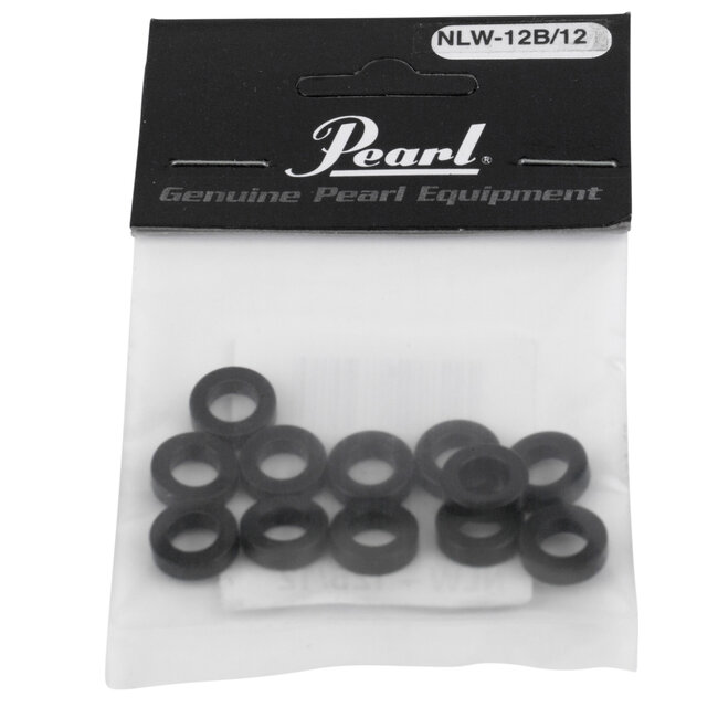 Pearl - NLW12B/12 - Nylon Tension Rod Washers, Black (12-Piece)