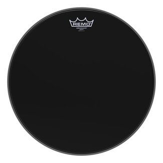 Remo Remo - ES-0015-00- - Batter, Ambassador, Ebony, 15" Diameter