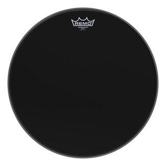 Remo Remo - ES-0016-00- - Batter, Ambassador, Ebony, 16" Diameter
