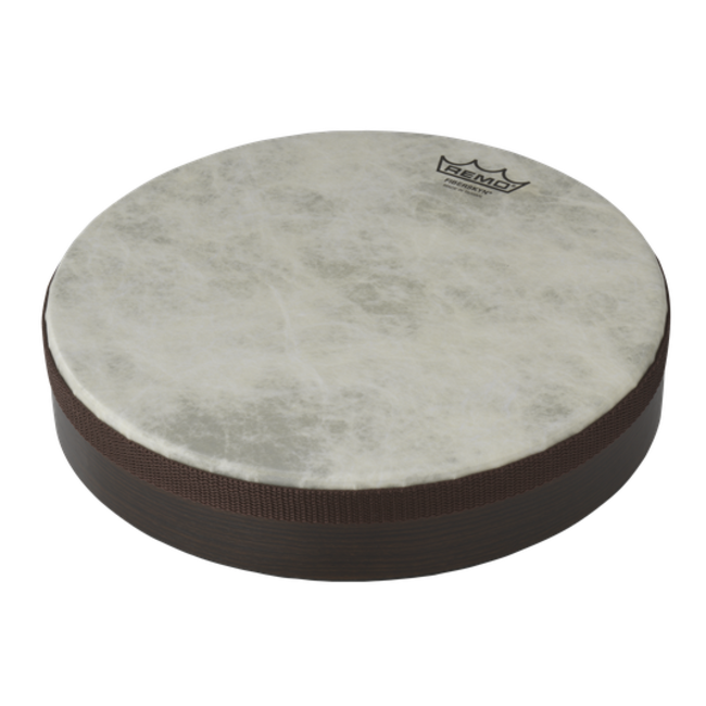 Remo - HD-8510-00- - Frame Drum, Fiberskyn, 10" X 2", Fixed Fiberskyn Drumhead, Laminate Wood Grain, Brown