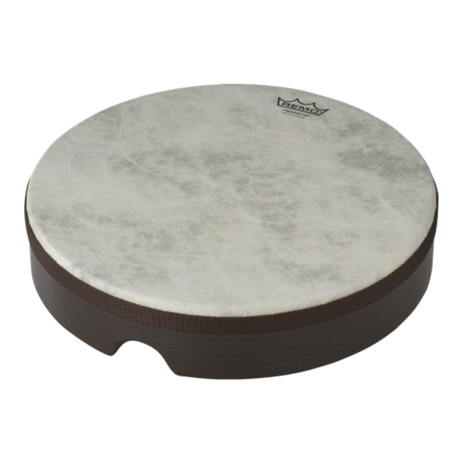 Remo - HD-8512-00- - Frame Drum, Fiberskyn, 12" X 2.5", Fixed Fiberskyn Drumhead, Laminate Wood Grain, Brown