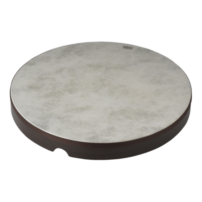 Remo - HD-8522-00- - Frame Drum, Fiberskyn, 22" X 2.5", Fixed Fiberskyn Drumhead, Laminate Wood Grain, Brown