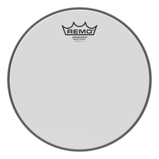 Remo Remo - BA-0210-00- - Batter, Ambassador, Smooth White, 10" Diameter