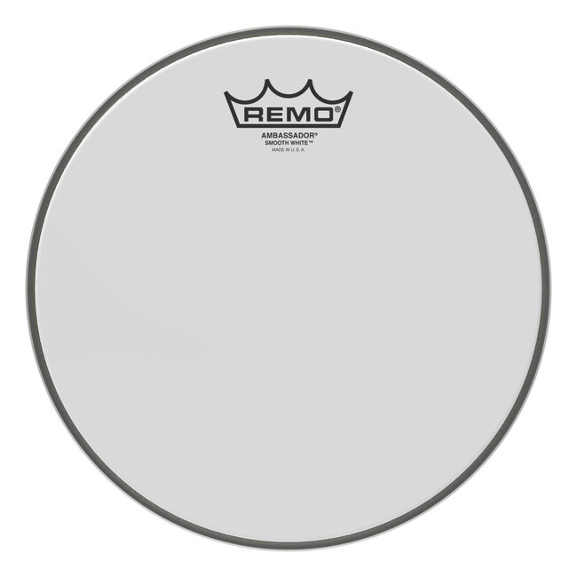 Remo - BA-0210-00- - Batter, Ambassador, Smooth White, 10" Diameter