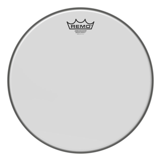Remo - BA-0213-00- - Batter, Ambassador, Smooth White, 13" Diameter