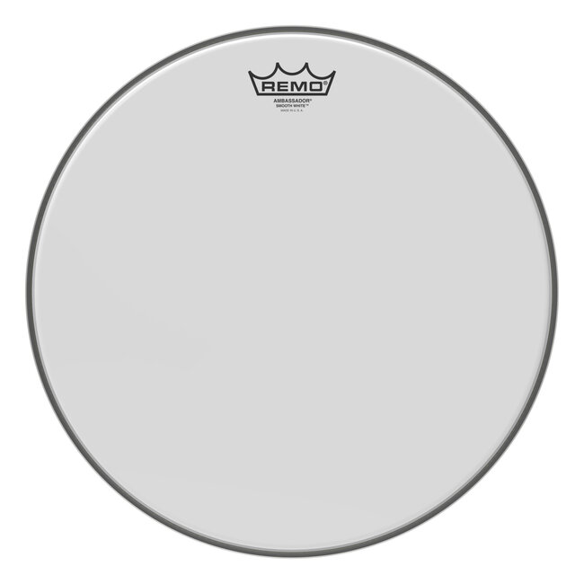 Remo - BA-0215-00- - Batter, Ambassador, Smooth White, 15" Diameter