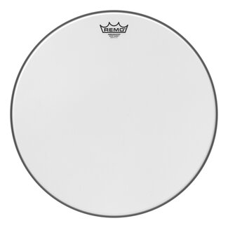 Remo Remo - BA-0818-WS- - Batter, Ambassador, White Suede, 18" Diameter