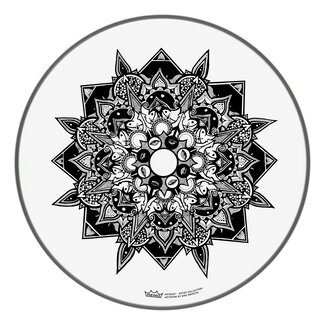 Remo Remo - PE-0016-AB-006 - Batter, Artbeat Artist Collection, 16'' Diameter, Skyndeep, Emperor Clear, 'Disillusion', Artwork By Aric Improta