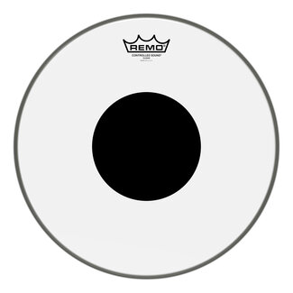Remo Remo - CS-0314-10- - Batter, Controlled Sound, Clear, 14" Diameter, Black Dot On Top