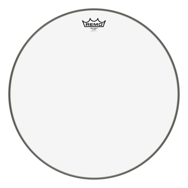 Remo - BD-0318-00- - Batter, Diplomat, Clear, 18" Diameter