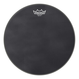 Remo Remo - SA-0814-ES- - Snare Side, Ambassador, Black Suede, 14" Diameter