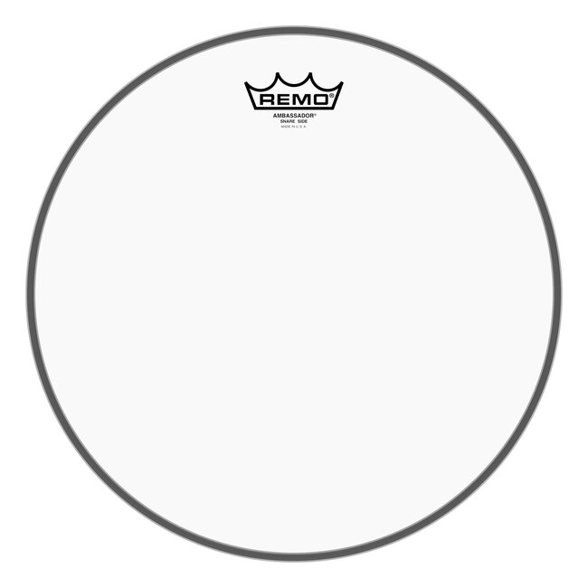Remo - SA-0313-TD- - Snare Side, Ambassador, Clear, 13" Diameter, Low Collar