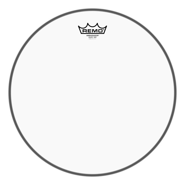 Remo - SA-0314-TD- - Snare Side, Ambassador, Clear, 14" Diameter, Low Collar