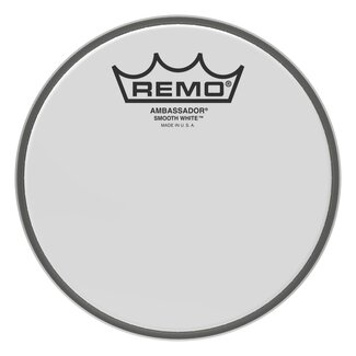 Remo Remo - BA-0206-00- - **Special Order**, Batter, Ambassador, Smooth White, 6" Diameter