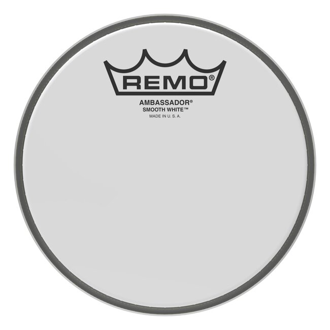 Remo - BA-0206-00- - **Special Order**, Batter, Ambassador, Smooth White, 6" Diameter