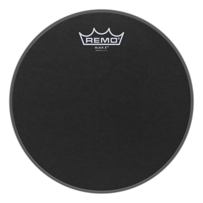Remo - BX-0810-10- - **Special Order**, Batter, Black X, 10" Diameter, Black Dot Bottom