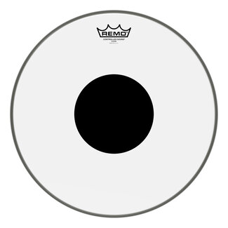 Remo Remo - CS-0315-10- - **Special Order**, Batter, Controlled Sound, Clear, 15" Diameter, Black Dot On Top