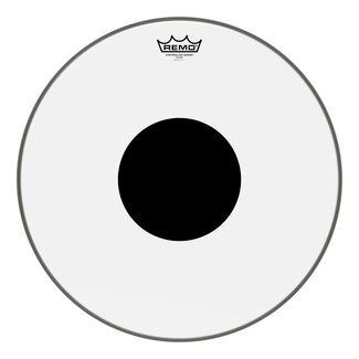 Remo Remo - CS-0318-10- - **Special Order**, Batter, Controlled Sound, Clear, 18" Diameter, Black Dot On Top