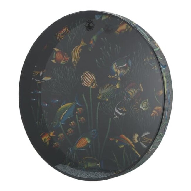 Remo - ET-0222-10- - Ocean Drum, 22" Diameter, 2 1/2" Depth, Fish Graphic