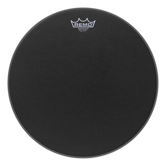 Remo Remo - BA-0815-ES- - Batter, Ambassador, Black Suede, 15" Diameter