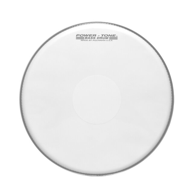 Aquarian - MPB24W - 24" Powertone Marching Bass Drum White