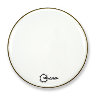Aquarian Drumheads Aquarian - FR26WH - 26" Force II Bass Drum Gloss White