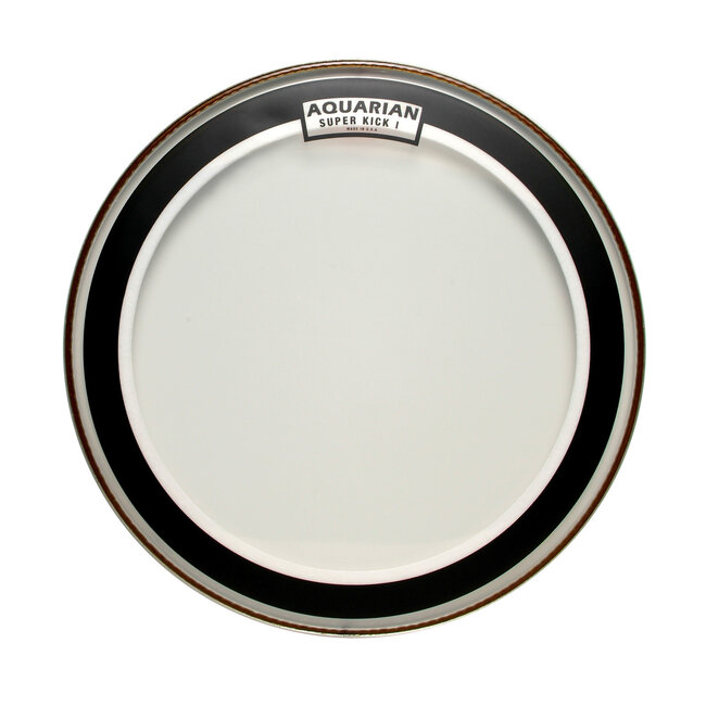 Aquarian - SKI15T - 15" Superkick Clear Single Ply with Tom Hoop