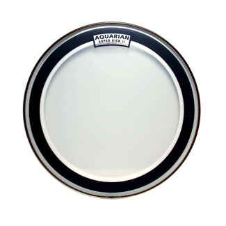 Aquarian Drumheads Aquarian - SKPII22BK - 22" Superkick II/Regulator Black Bass Drum Pack