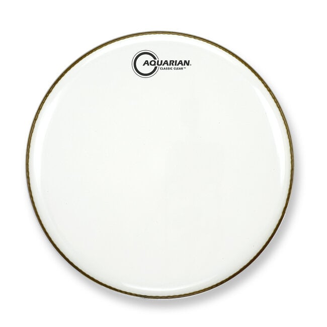 Aquarian - CC26WH - 26" Classic Clear Bass Drum Gloss White