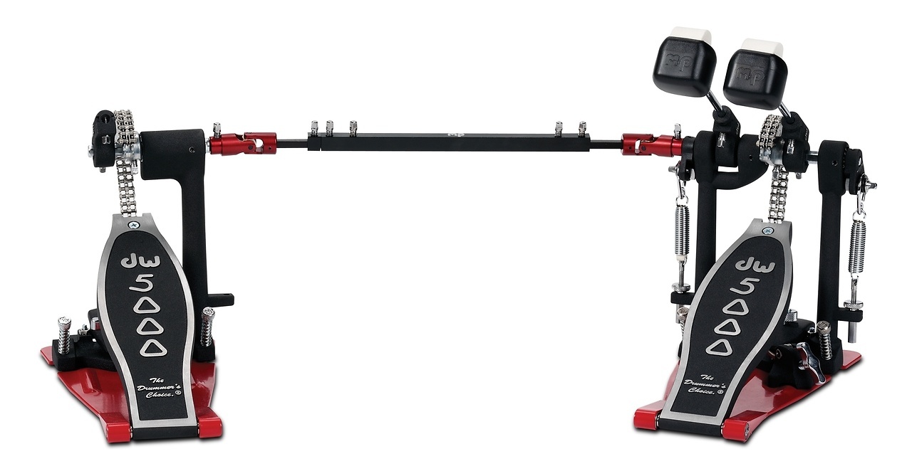 DW DW DWCP5002ADH 5000 Series Heelless Double Pedal Professioinal