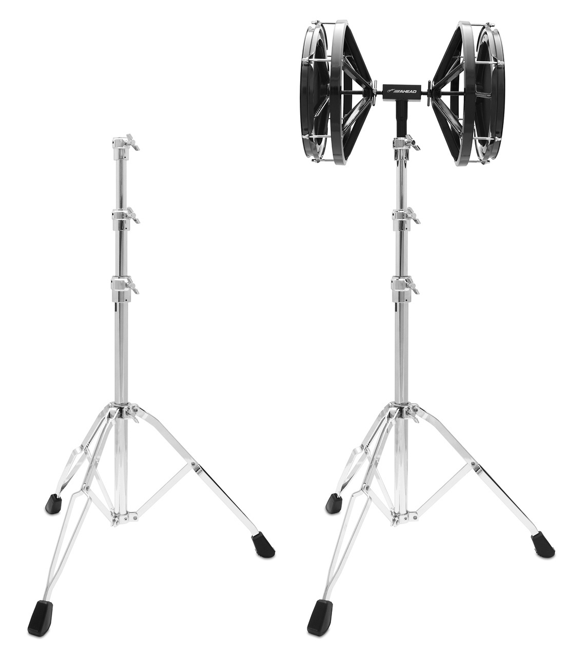 Ahead Ahead - ABDPS - Marching Bass Drum Practice Pad Stand, 3 -tier, 7/8  Receptacle - Professional Drum Shop Inc