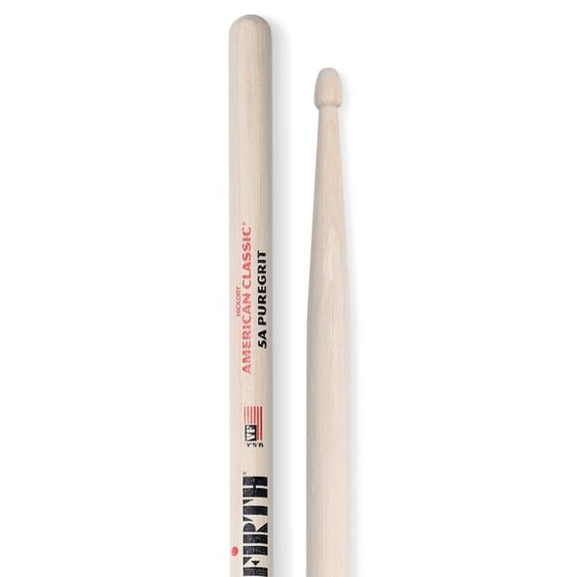 Vic Firth - 5APG - American Classic 5A PureGrit -- No Finish, Abrasive Wood Texture