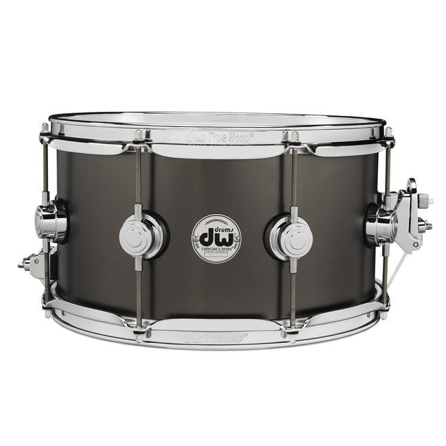 DW - DRVD0713SVCBK - Satin Black Over Brass Snare 7x13, Chrome Hardware