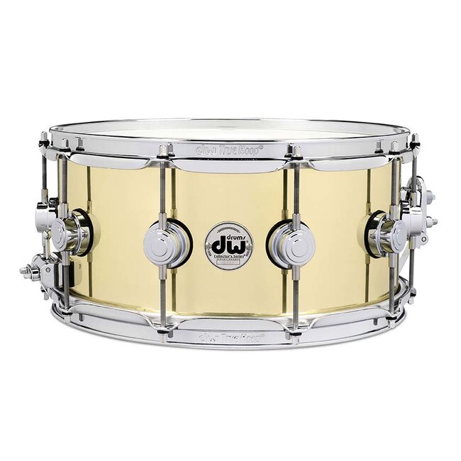 DW - DRVN6514SPC - Brass Snare Polished 6.5x14, Chrome Hardware