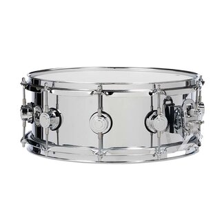 DW DW - DRVS5514SPC - Chrome Steel Snare Polished 5.5x14, Chrome Hardware